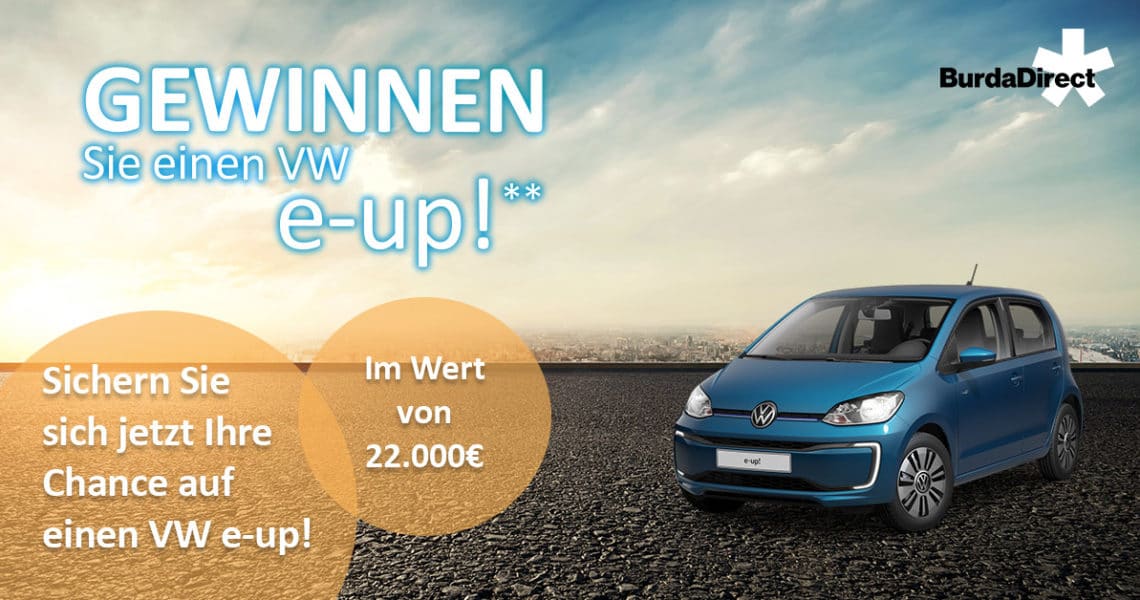 Burda VW e-up Gewinnspiel