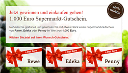 Supermarkt Gewinnspiel