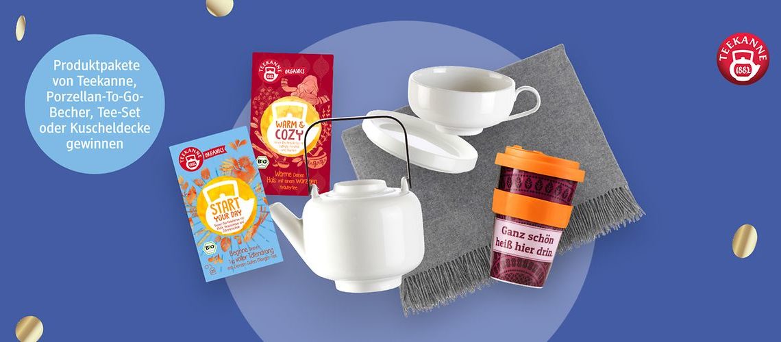 Produktpaket von TEEKANNE ORGANICS Gewinnspiel