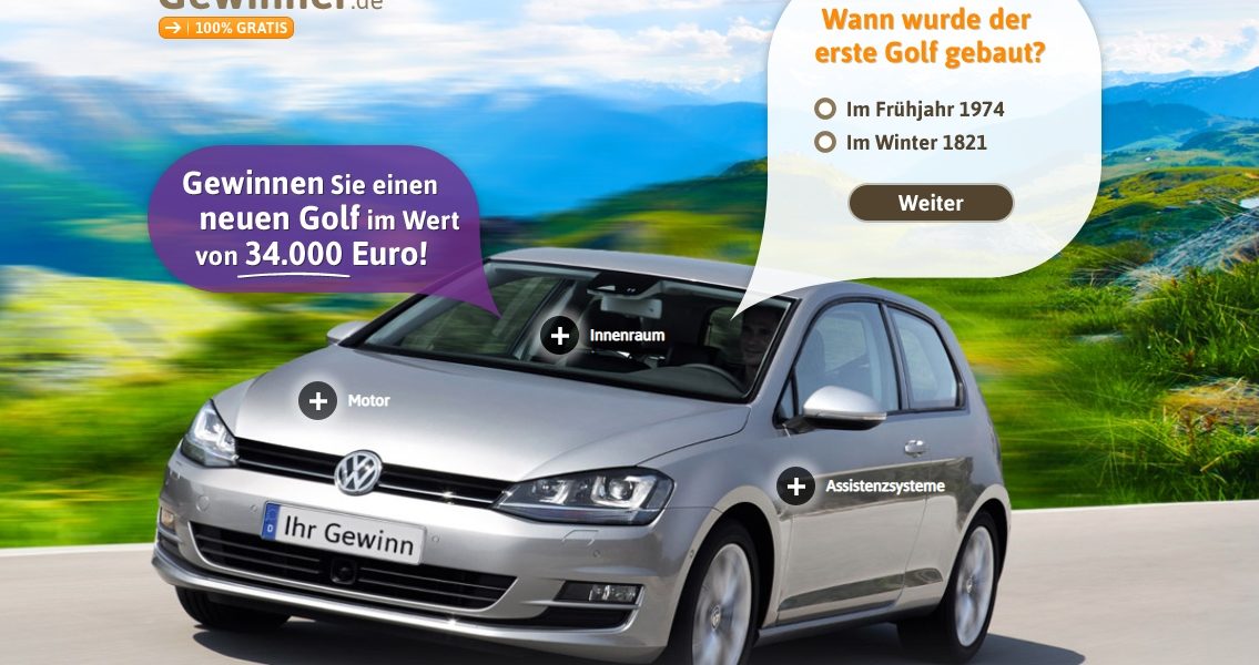 Golf Gewinnspiel