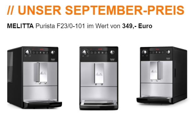 MELITTA Purista Gewinnspiel