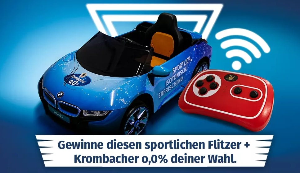 Krombacher E-Flitzer Gewinnspiel
