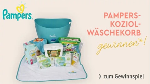 Pampers-Wäschekörbe gewinnspiel