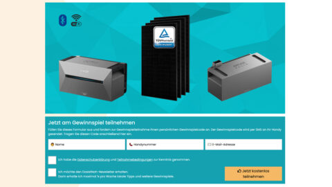 Gewinne dein eigenes Balkonkraftwerk mit Speicher im Wert von über 1.600 €