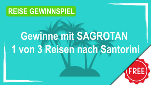 Gewinne 1 von 3 Reisen nach Santorini 