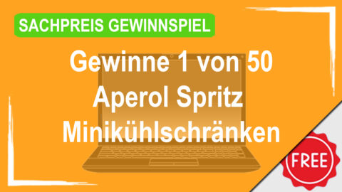Gewinne 1 von 50 Aperol Spritz Minikühlschränken