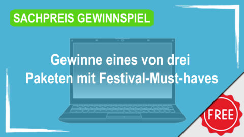 Gewinne eines von drei Paketen mit Festival-Must-haves von FLYERALARM