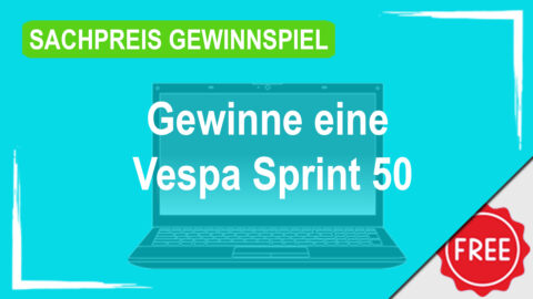 Gewinne eine Vespa Sprint 50 mit BplusL