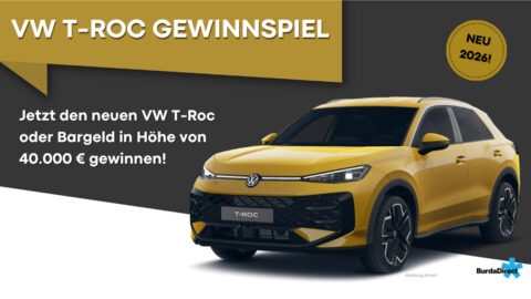 Gewinne einen VW T-Roc im Wert von 40.000€