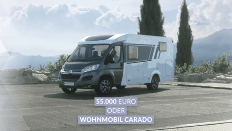 Das 55.000 Euro oder Wohnmobil Gewinnspiel von GewinnArena