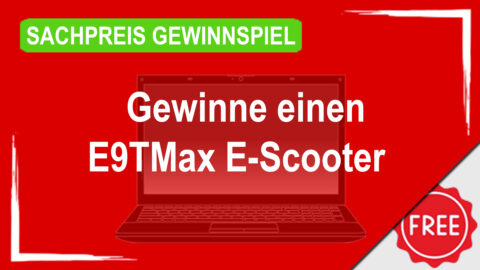 Sachpreis Gewinnspiel E9TMax E-Scooter