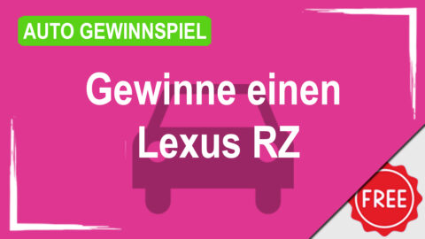 Gewinne mit Toyota einen Lexus RZ im Abo für 12 Monate