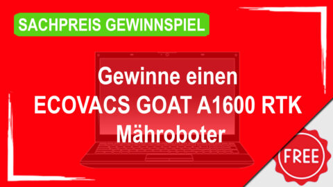 Gewinne einen ECOVACS GOAT A1600 RTK Mähroboter mit Bauhaus