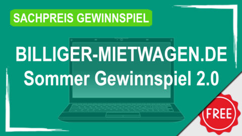 Sommer Gewinnspiel 2.0 von BILLIGER-MIETWAGEN.DE