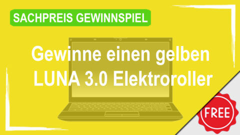 Gewinne zum 75-jährigen Jubiläum von PICKERD einen gelben LUNA 3.0 Elektroroller
