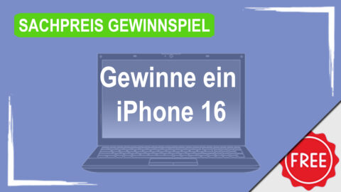 Gewinne ein iPhone 16 im Wert von knapp 1.000€