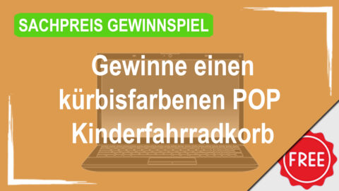 Gewinne einen von 31 kürbisfarbenen POP Kinderfahrradkörben, gefüllt mit Koala Keksen!