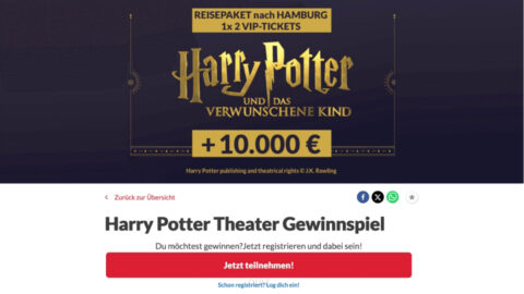 10.000€ Harry Potter Theater Gewinnspiel von GewinnArena